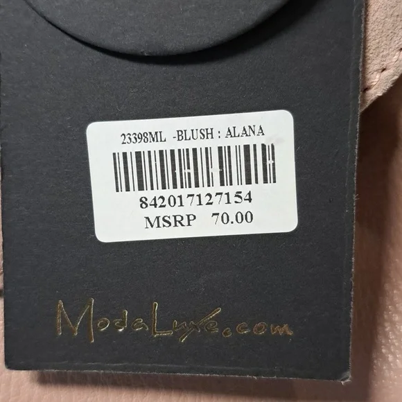 NWT Chic Pink Leather Crossbody Bag with Adjustable Strap By Moda Luxe - Picture 11 of 11